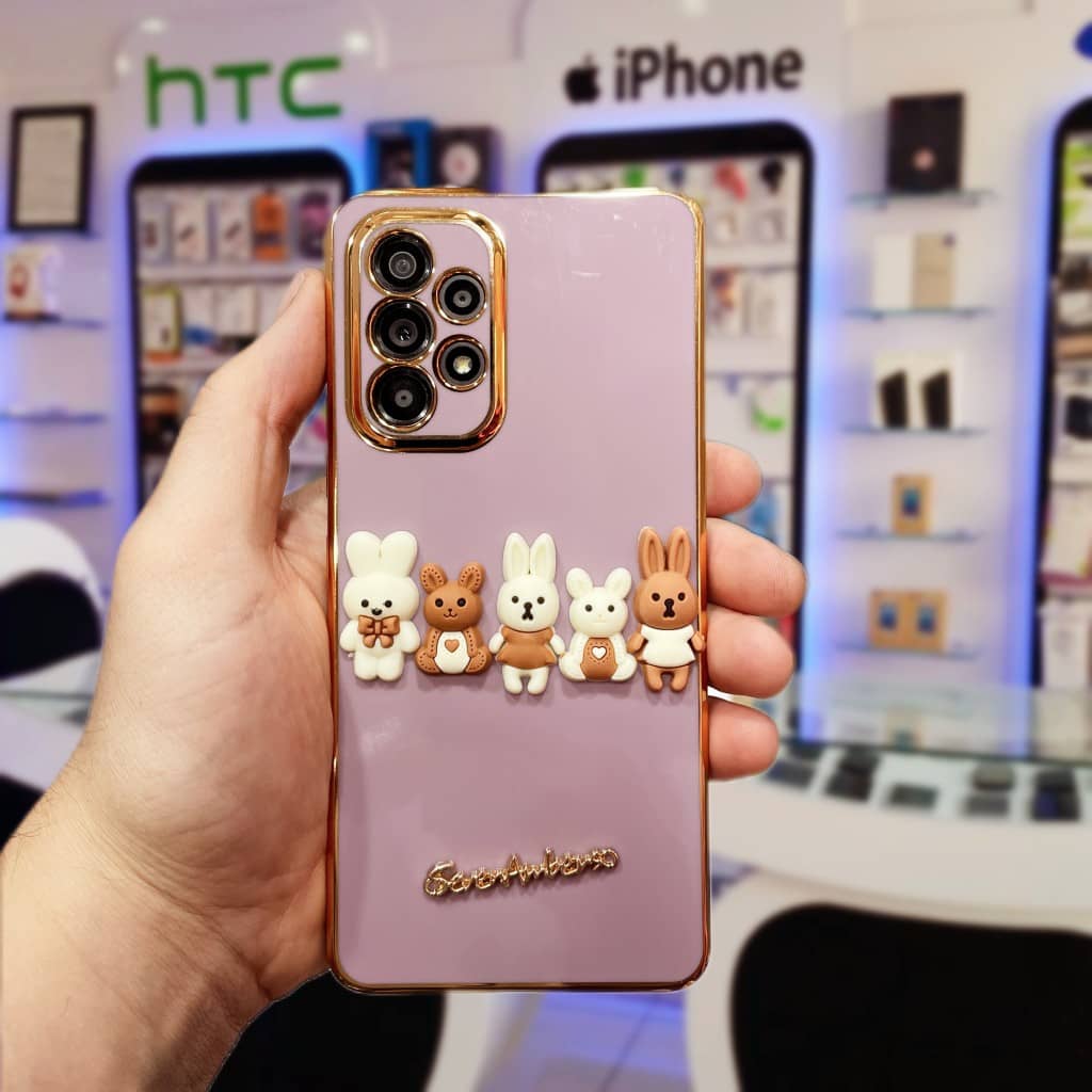 قاب موبایل فانتزی خانواده خرگوشی note 11pro/note 12pro 4g