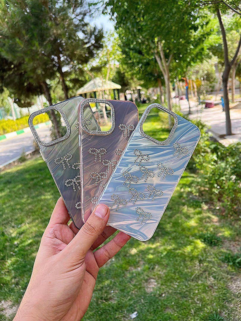 قاب موبایل پاپیون نگین دار ناین iphone 13 / 14