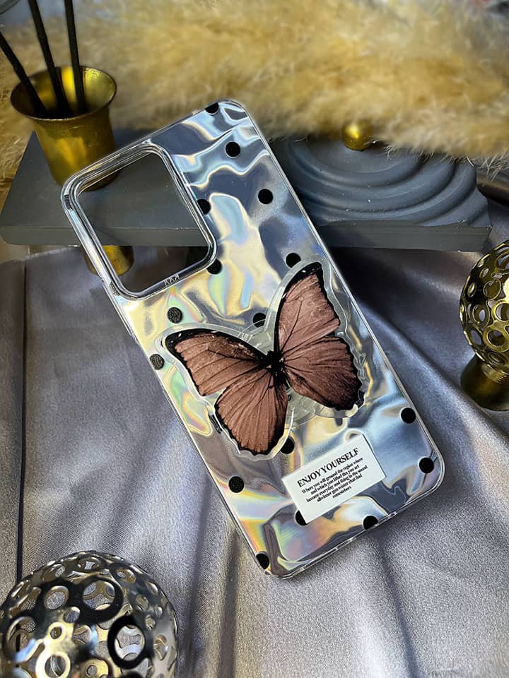 قاب موبایل پاپ سوکت دفرمه قهوه ای note 13pro 5g / poco x6 (