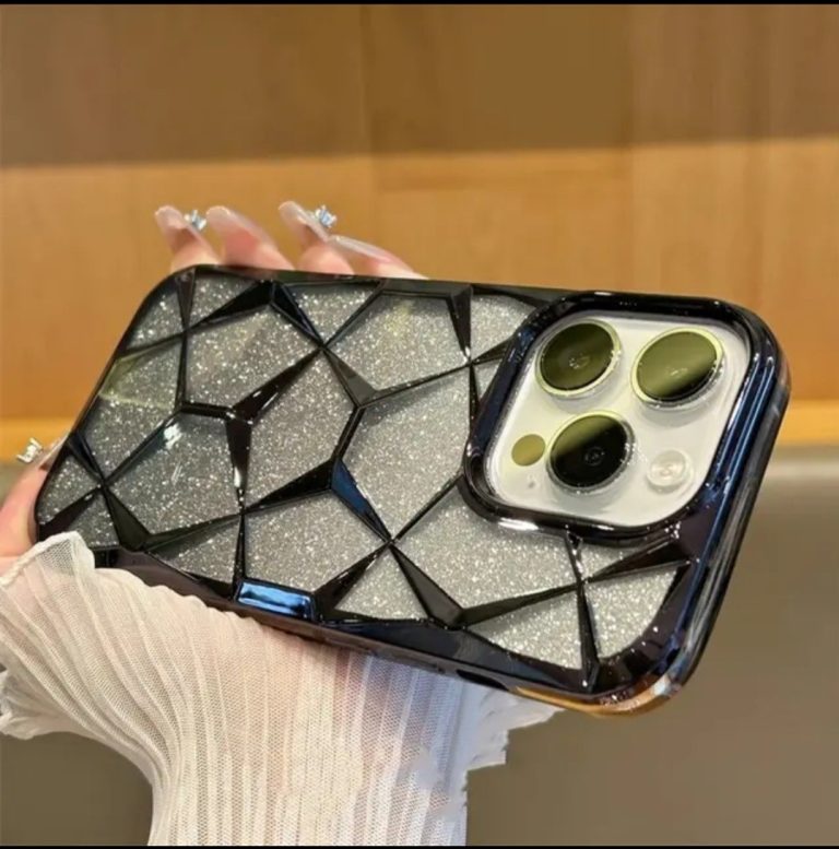 قاب موبایل پنج ضلعی شاین دار iphone 12/12pro