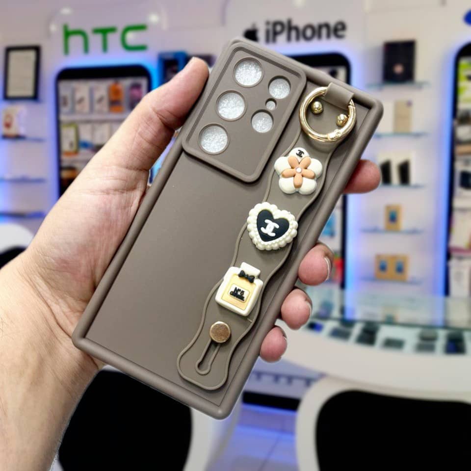 قاب موبایل فانتزی سولید بنددار عروسکی note 11pro/note 12pro4g