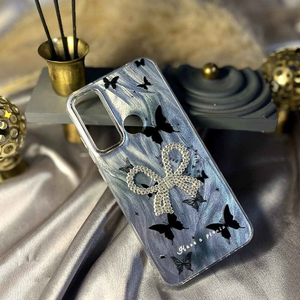 قاب موبایل ماربل پروانه نگین a24