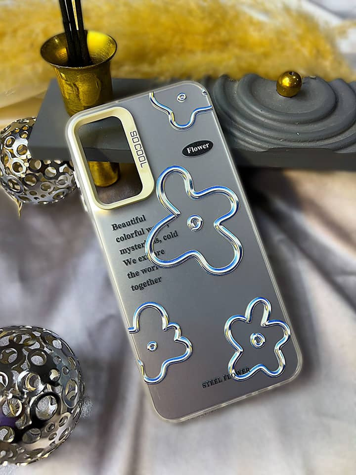 قاب موبایل استیل فلاور a06