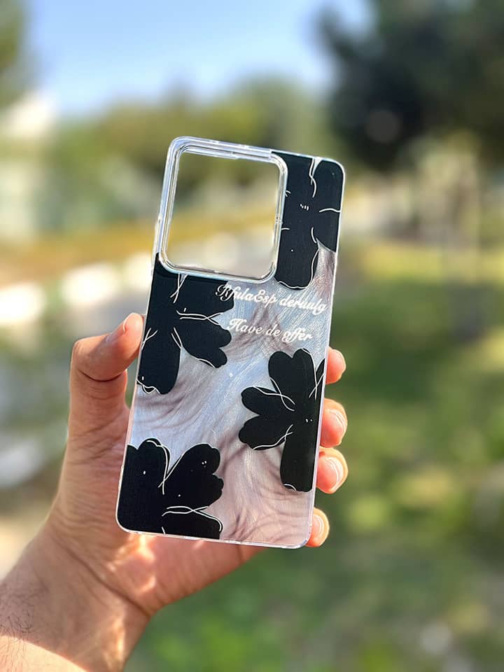 قاب موبایل ماربل گل برگ redmi 13