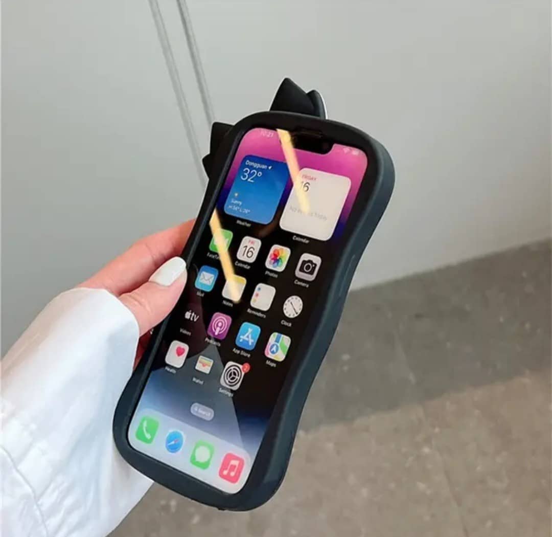 قاب موبایل فانتزی پاپیون قلبی iphone 12/iphone 12pro