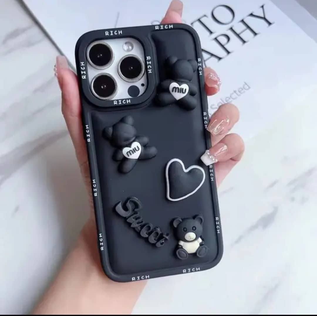 قاب موبایل فانتزی عروسکی پافری note 12 pro 5g/poco x5pro/note 12pro plus