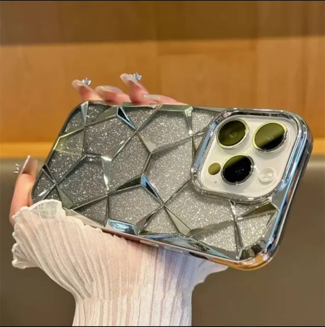 قاب موبایل پنج ضلعی شاین دار iphone 14pro