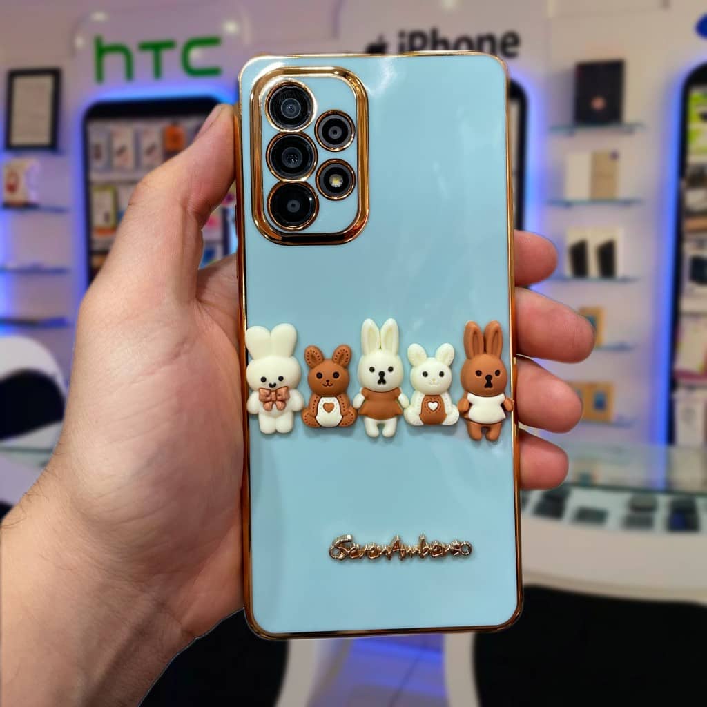 قاب موبایل فانتزی خانواده خرگوشی note 11pro/note 12pro 4g