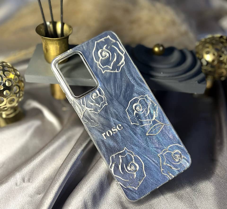 قاب موبایل ماربل گل رز a36